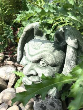 Der Teufel- Gargoyle- Wanddekoration -  mittelalterliche Figur